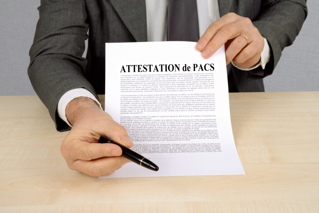 Attestation de PACS